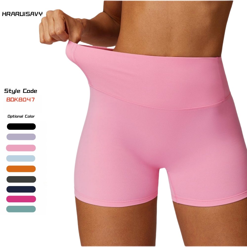 Hot Sale High Quality Sportswear Scrunch Butt High Waist Sports Fitness Yoga Biker Shorts For Women Gym Wear