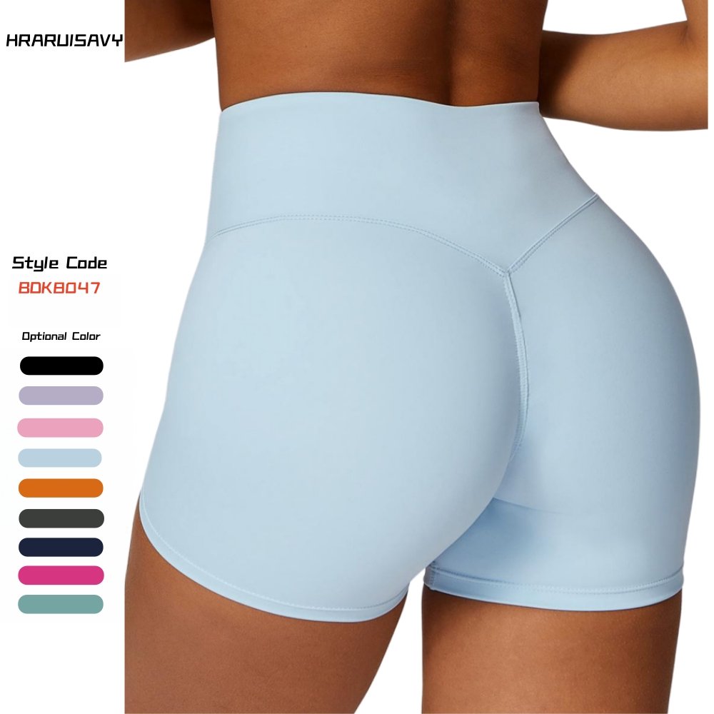 Hot Sale High Quality Sportswear Scrunch Butt High Waist Sports Fitness Yoga Biker Shorts For Women Gym Wear