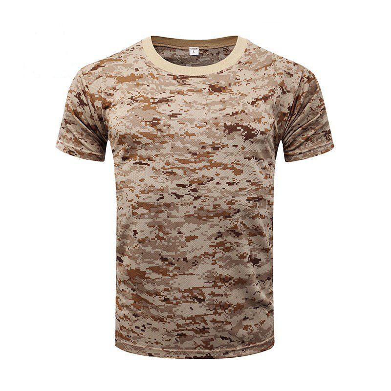Wholesale Outdoor Button Up Us Green Camouflage Desert Camo Tactic Multicam Short Sleeve Mens Tactical Combat Polo T Shirts