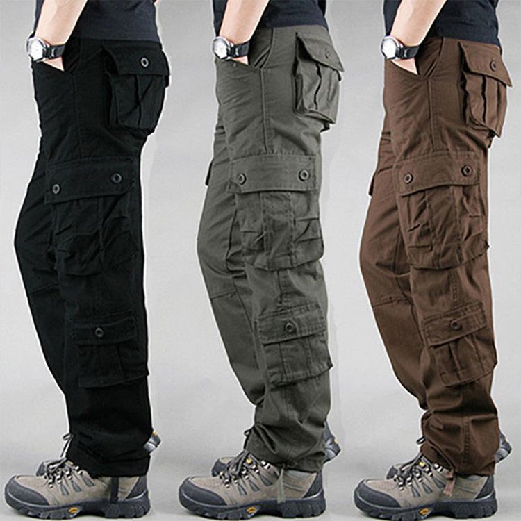 Men's Camouflage Pants Work Overalls Outdoor Sports Hiking Hunting Trousers Cotton Durable Tactical Cargo Pants