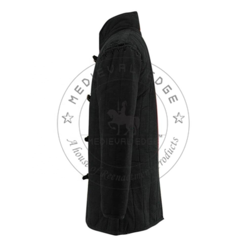 Men Gambeson Quilted Padded Armor Medieval Renaissance Knight LARP Dress Historical Clothing Halloween Indian Largest Factory