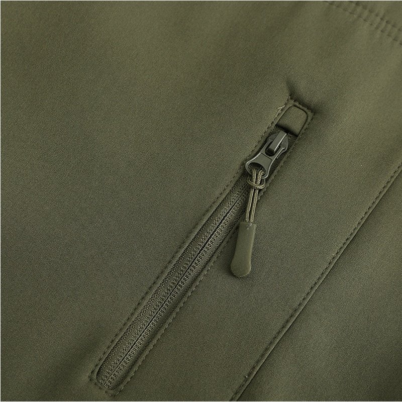 Waterproof Outdoor Hiking Clothing Man Tactical Jackets Softshell Hooded Polar Fleece Winter Waterproof Zip Customized Gray