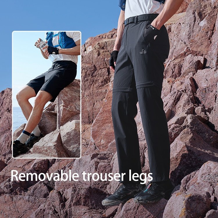 Pelliot waterproof trousers men spring and summer outdoor breathable sports pants detachable pants