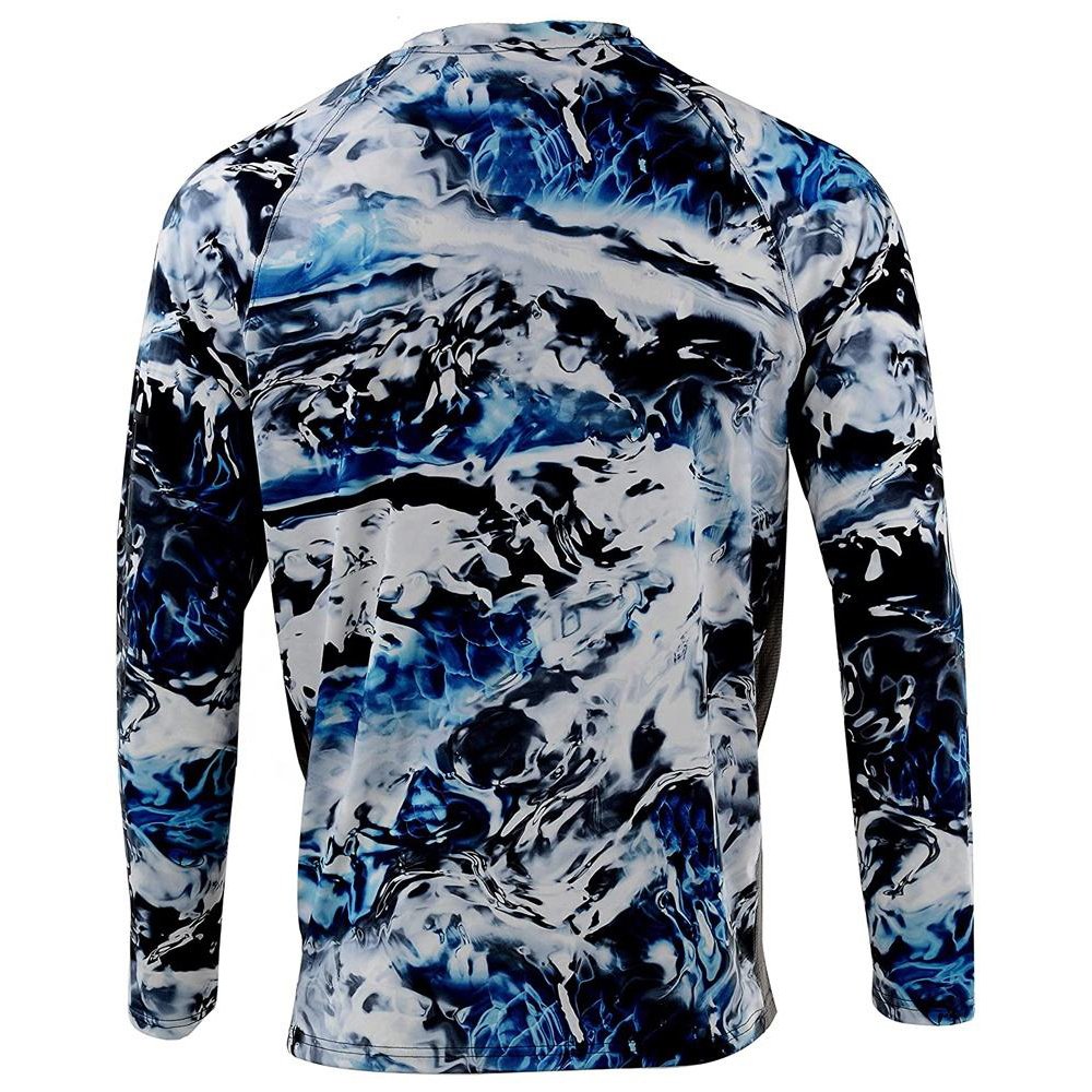 Men's Breathable Pique Fabric T-Shirt Round Neck Tactical Camo Quick Dry Hiking Hunting Training T-Shirts