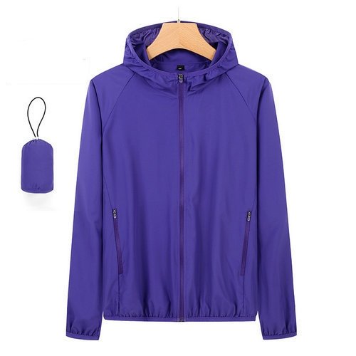 Custom Summer Fishing Hiking Breathable Sun Protection Clothing Zip Up Hood UV Jacket