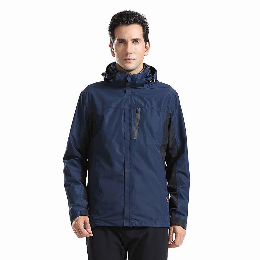 Wholesale Price Hiking Waterproof Jackets with Multi Pockets Zipper Up Plus Size Hooded Rainy Jackets For Adults