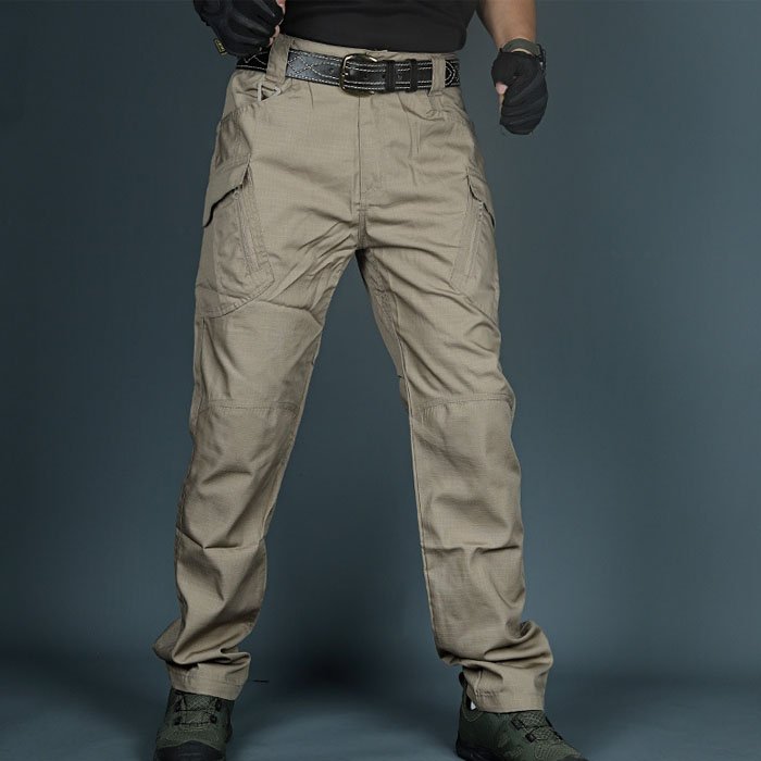 2024 Hot Sale Men Tactical Outdoor Waterproof Elastic Hiking Trousers Multi Pockets Woke Pants For Male