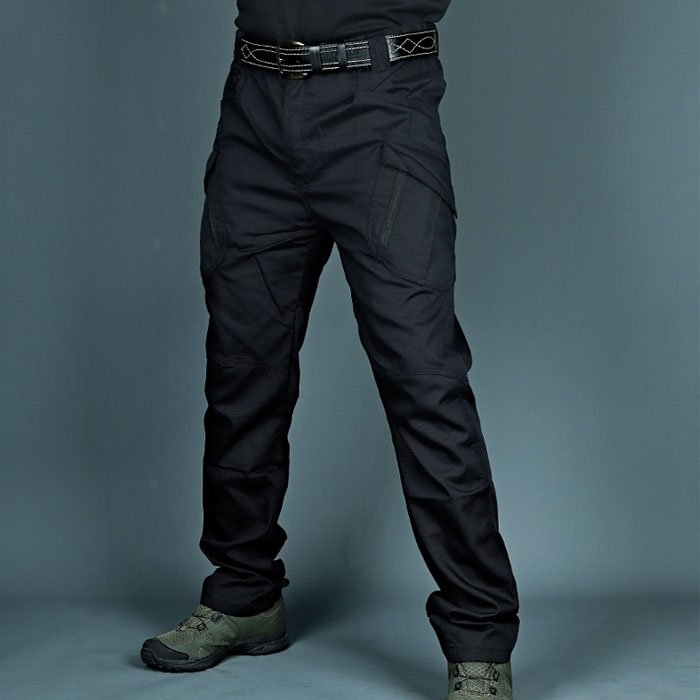 2024 Hot Sale Men Tactical Outdoor Waterproof Elastic Hiking Trousers Multi Pockets Woke Pants For Male
