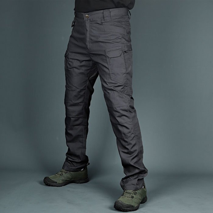 2024 Hot Sale Men Tactical Outdoor Waterproof Elastic Hiking Trousers Multi Pockets Woke Pants For Male