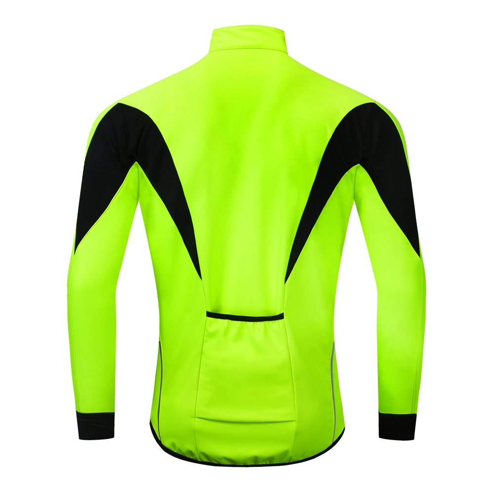 WOSAWE Winter Warm Up Thermal Fleece Cycling Jacket Bicycle MTB Road Bike Clothing Windproof Waterproof Long Jersey
