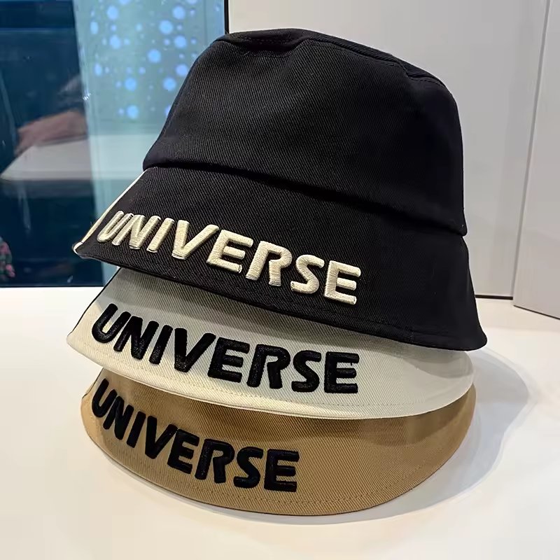 Spring and summer letter fisherman hat men and women brand leisure wide brim sunshade bucket hat