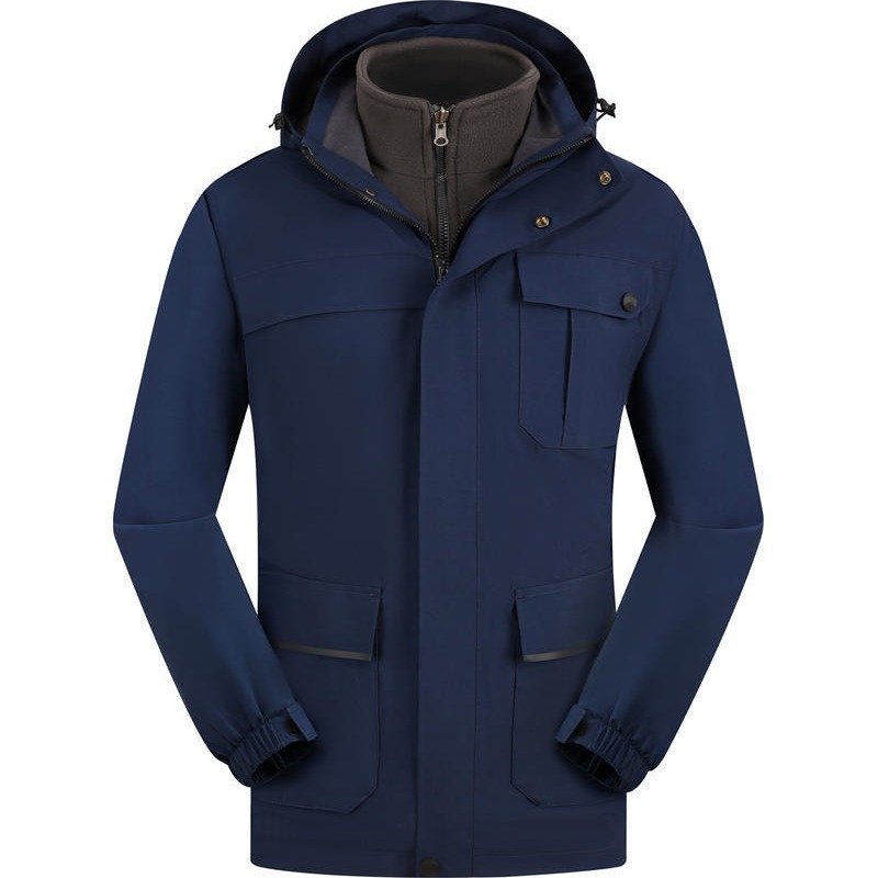 Sanhe-Parker Customizable Stormtrooper Jackets for Unisex Windproof Waterproof Outdoor Mountaineering Removable Fleece Groups