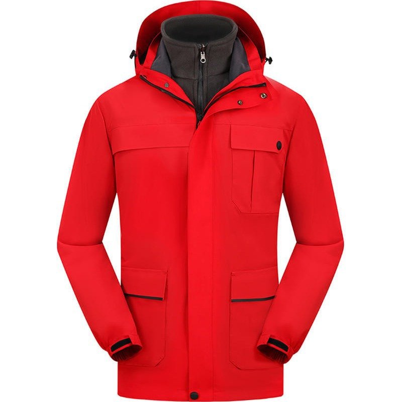 Sanhe-Parker Customizable Stormtrooper Jackets for Unisex Windproof Waterproof Outdoor Mountaineering Removable Fleece Groups