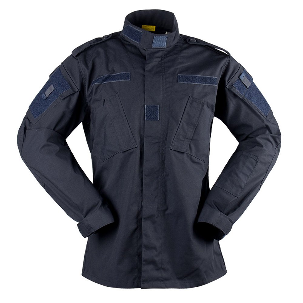 Wholesale tactical uniform Jacket and Pant BDU Outdoor Combat Black Navy Blue Clothing Uniform FA017