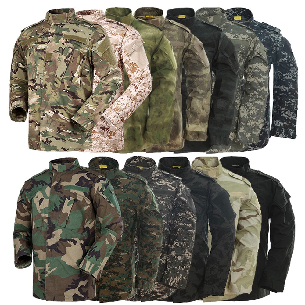 Wholesale tactical uniform Jacket and Pant BDU Outdoor Combat Black Navy Blue Clothing Uniform FA017