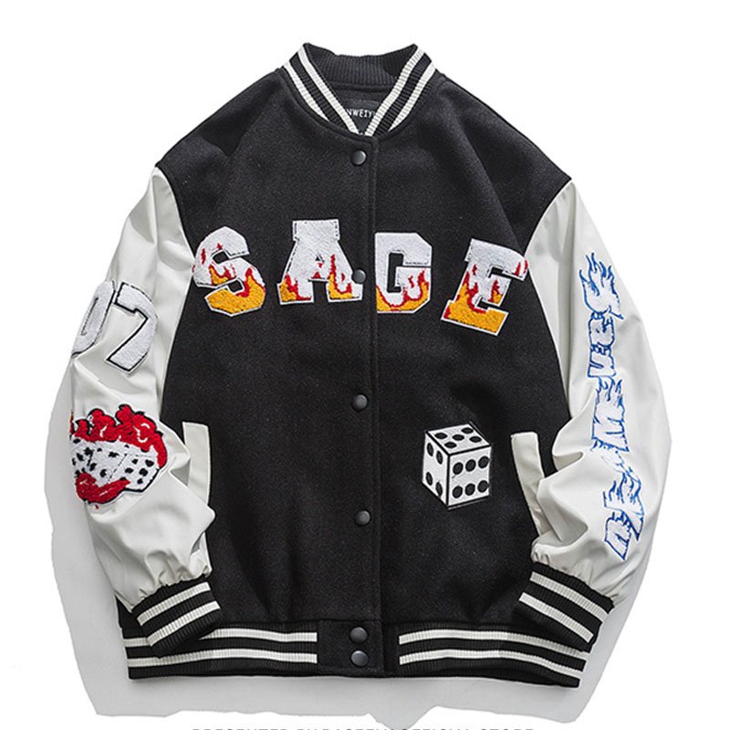 Manufacturer Custom High Quality Vintage Winter and Autumn Men's Leather Baseball Letterman Varsity Jackets