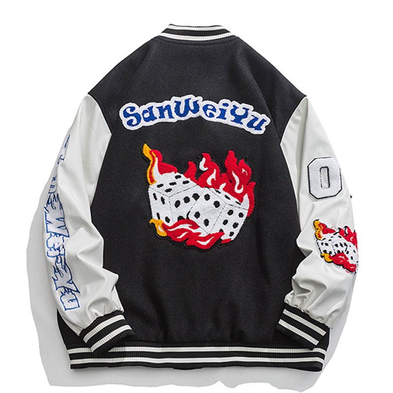 Manufacturer Custom High Quality Vintage Winter and Autumn Men's Leather Baseball Letterman Varsity Jackets