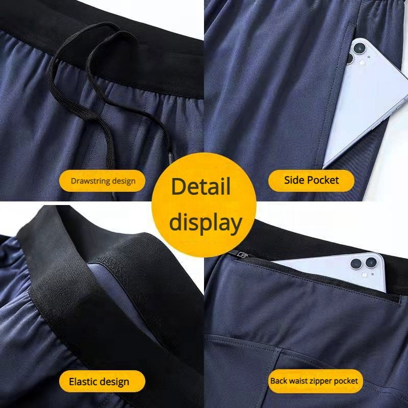 Custom Mens Lightweight Tracksuit Elastic Sports Trousers Gym Running Joggers Pants Cotton Polyester Wholesale ODM