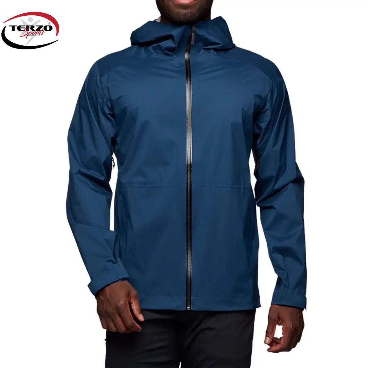 Men's Hard Shell Hooded Jacket Waterproof and Windproof Casual Fashion Hiking Coat for Outdoor Climbing Made of Linen