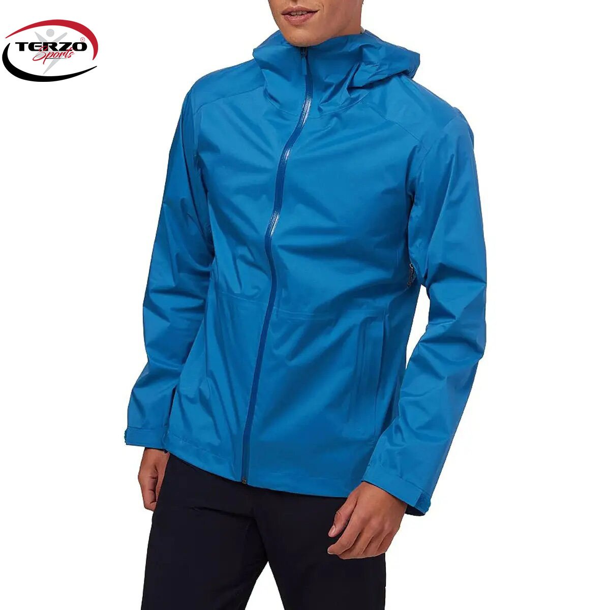 Men's Hard Shell Hooded Jacket Waterproof and Windproof Casual Fashion Hiking Coat for Outdoor Climbing Made of Linen