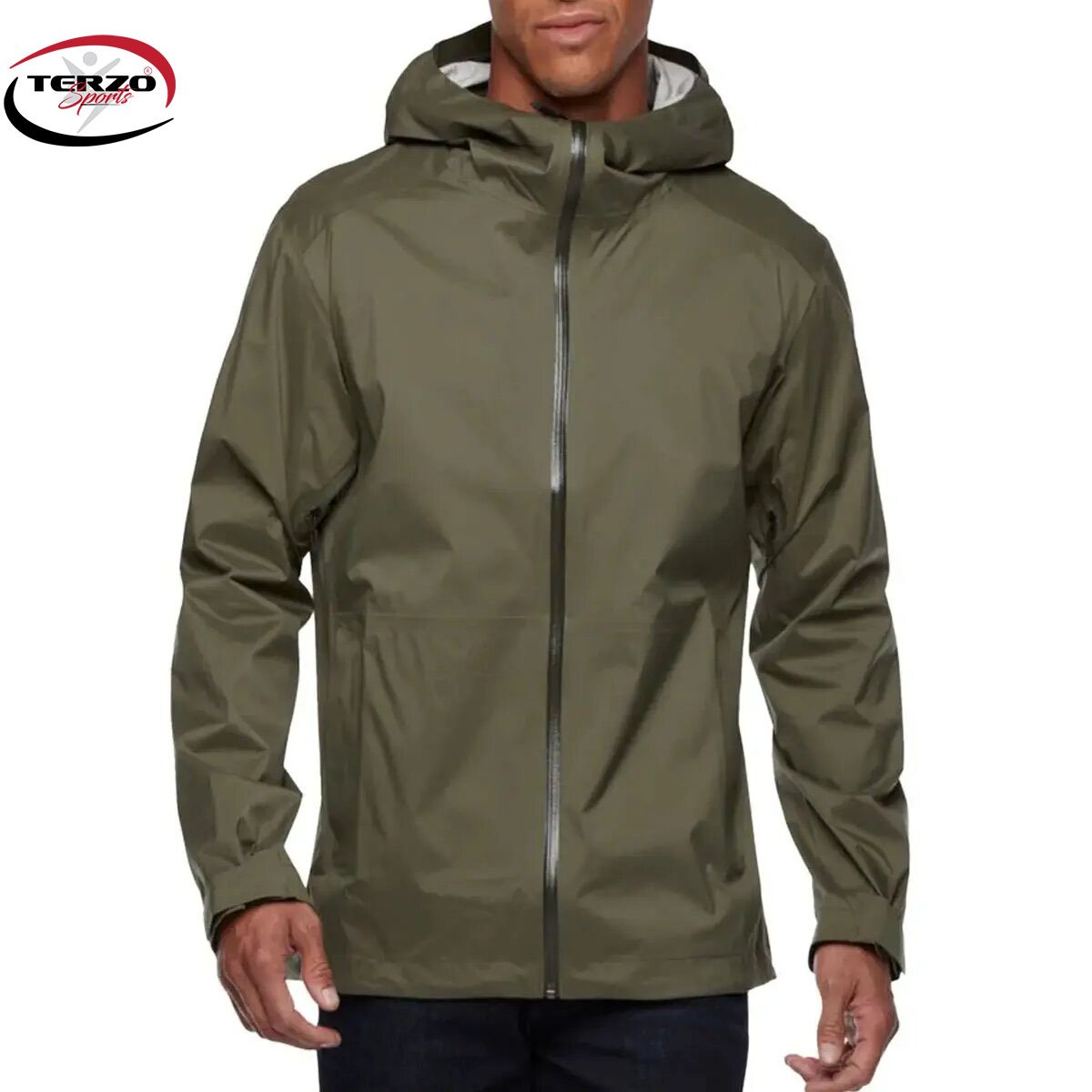 Men's Hard Shell Hooded Jacket Waterproof and Windproof Casual Fashion Hiking Coat for Outdoor Climbing Made of Linen