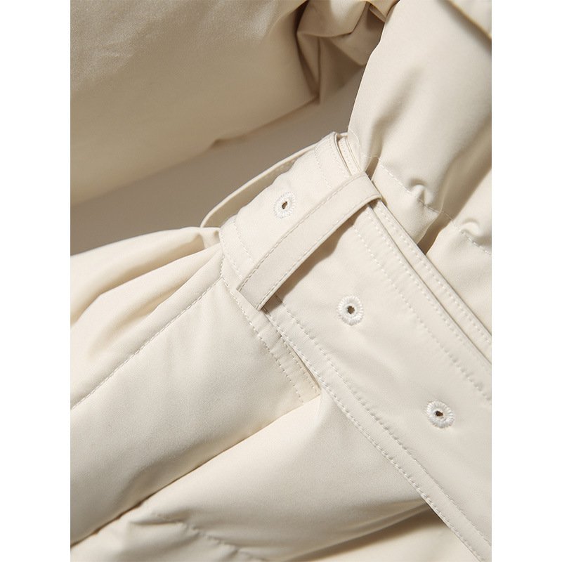 Women's new winter waterproof label women's plush down jacket outdoor hiking skiing warm waterproof jacket