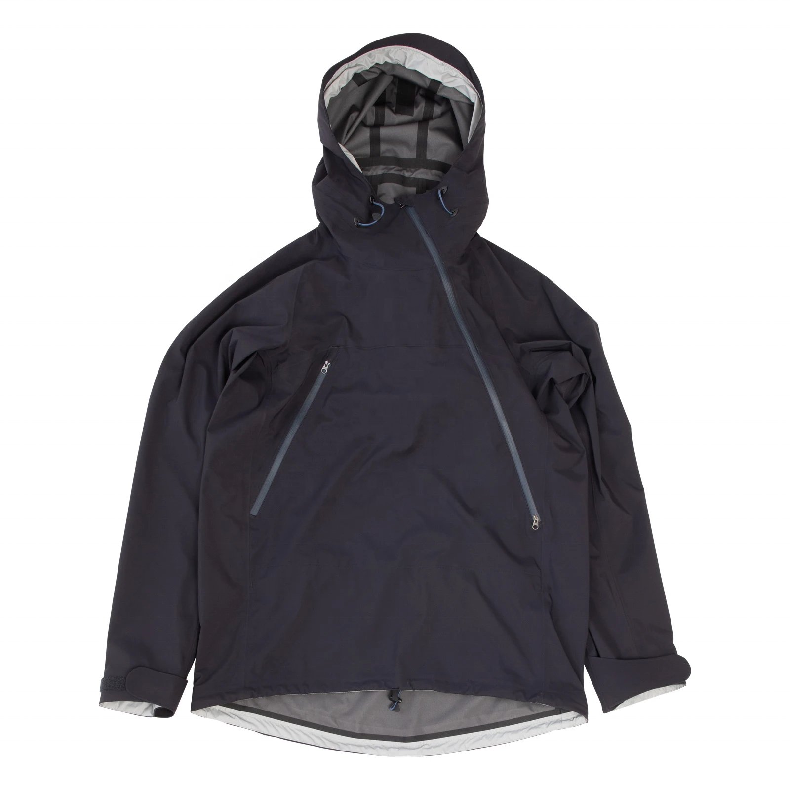 Custom Windproof Waterproof Outdoor Sports Polyester Rain Coat Windbreaker Breathable Soft Shell Jacket for Man Hiking Camping