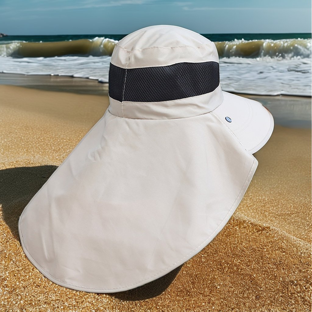 Men's Outdoor Summer Bucket Hat Quick-Drying Wide-Brimmed Sunshade for Fishing Riding Hiking Beach Sunscreen Custom Logo