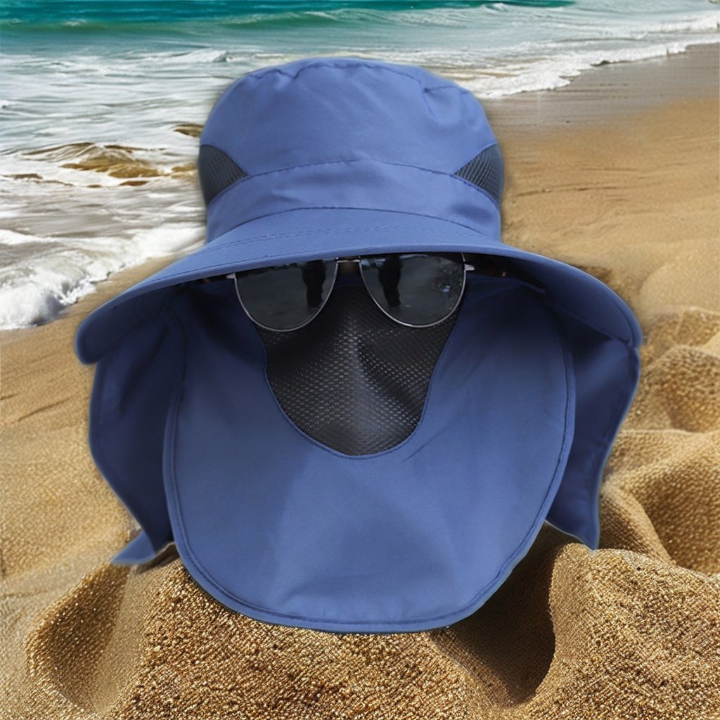 Men's Outdoor Summer Bucket Hat Quick-Drying Wide-Brimmed Sunshade for Fishing Riding Hiking Beach Sunscreen Custom Logo