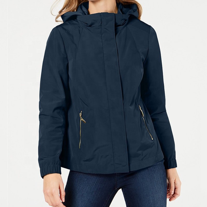Women's Jacket Soft Shell Sports Wholesale Supplier Lightweight 100% Polyester Women's Clothing Woven Short Thin Varsity Jacket