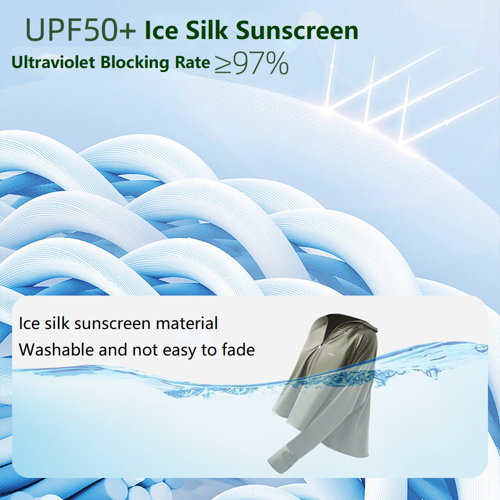 Anniou Ice Silk Upf 50+ Sunscreen Jacket Women's Summer Breathable Shawl Short Jacket Loose Anti-uv Sunscreen Clothing