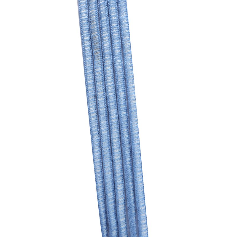 Cost Effective Two Tone Round Shoe Laces Personalized Hiking Boot Laces Blue Two Tone Shoelaces