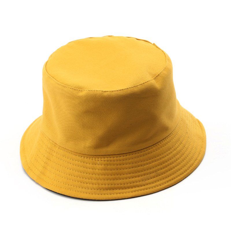 Spring and summer letter embroidery fisherman hat men and women brand leisure sunshade reversible bucket hat