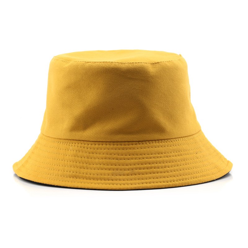 Spring and summer letter embroidery fisherman hat men and women brand leisure sunshade reversible bucket hat