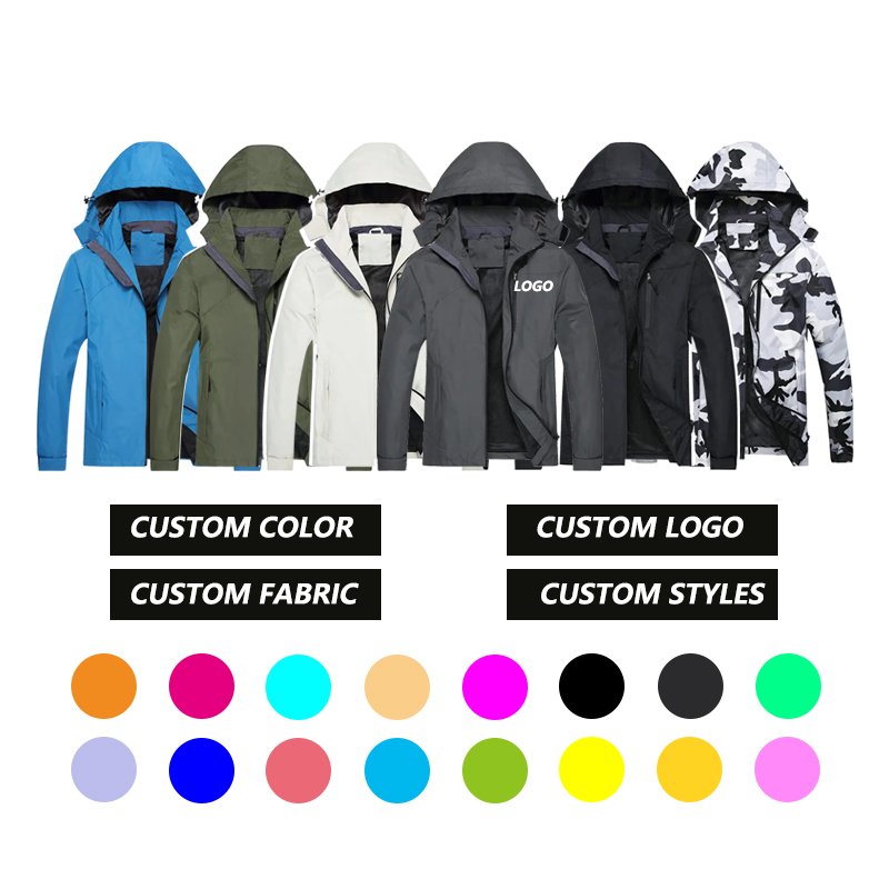 Baifa OEM High Quality Men Hiking Softshell Windbreaker Coat Mens Jackets Waterproof Outdoor Waterproof Coat Mountain Jacket