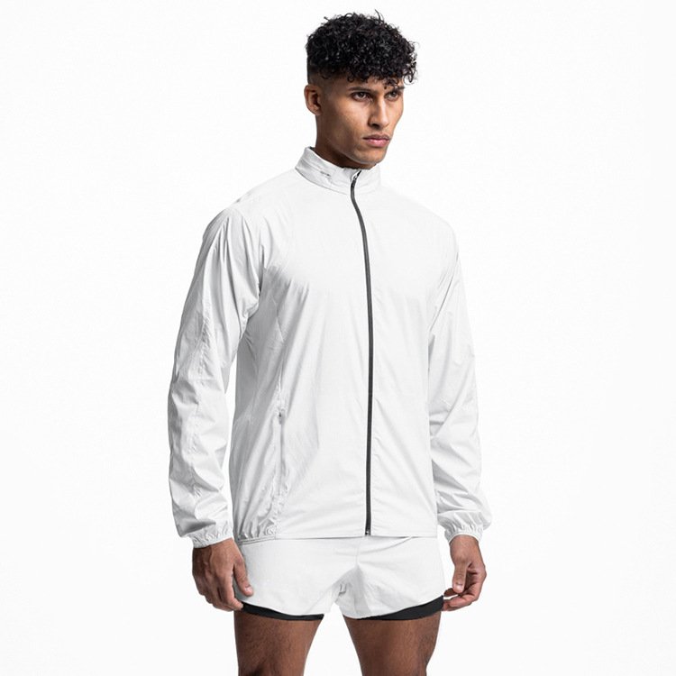 2024 New SBM Mens Windproof Jacket Clothing Workout Blank Running Coat Custom Polyester Outdoor Track Jackets For Men