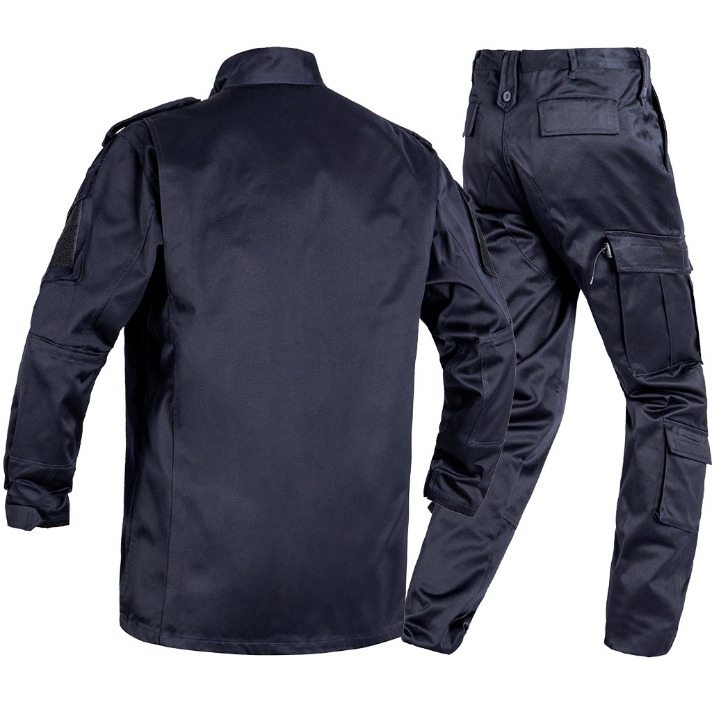 Wholesale Custom Dark Navy Blue Camo Tactical ACU Uniform Outdoor Training Clothes Combat Uniform