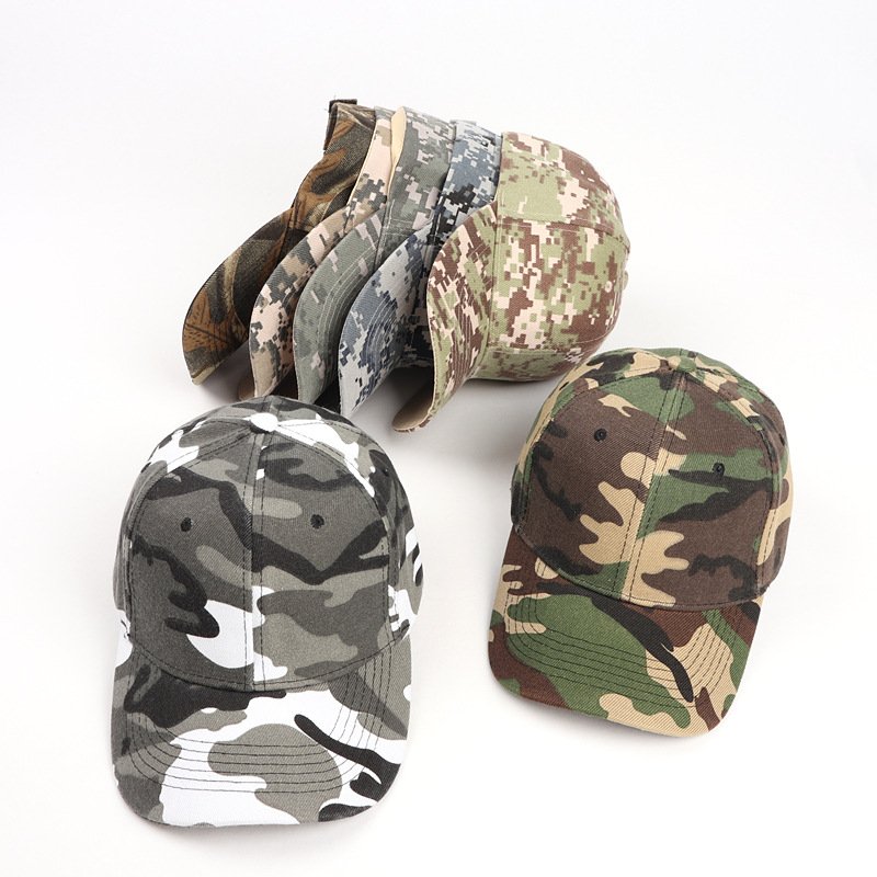 Promotion Adjustable Lightweight Breathable Casual Men's Camo Baseball Cap Outdoor Camping Hiking Sports Caps