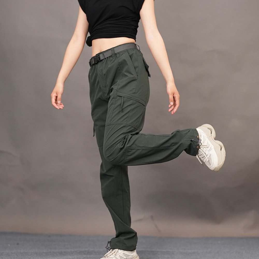 Wholesale Customized Men's High Waist Casual Jogging Pants Quick-Drying Elastic Hiking Leggings Baggy Tactical Summer Workwear