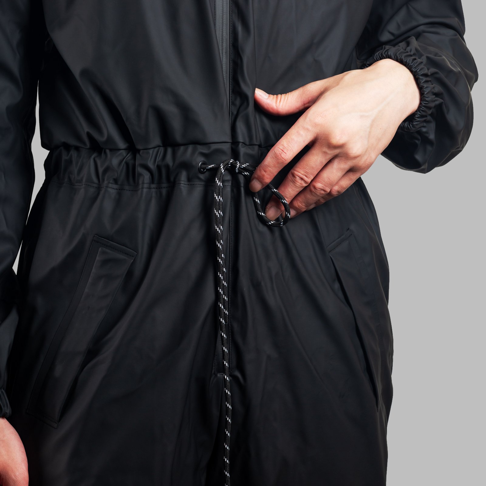 All-in-one waterproof PU cycling raincoat camping hiking windproof warm breathable new elegant unisex OEM