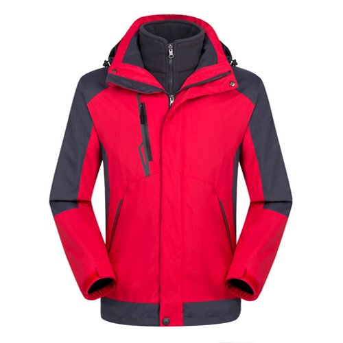 New Outdoor Jacket Windbreaker Waterproof Hiking Jacket Coat Shake Fleece 3 in 1 Coat