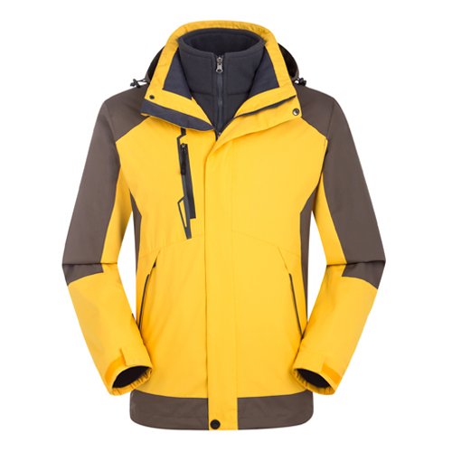New Outdoor Jacket Windbreaker Waterproof Hiking Jacket Coat Shake Fleece 3 in 1 Coat
