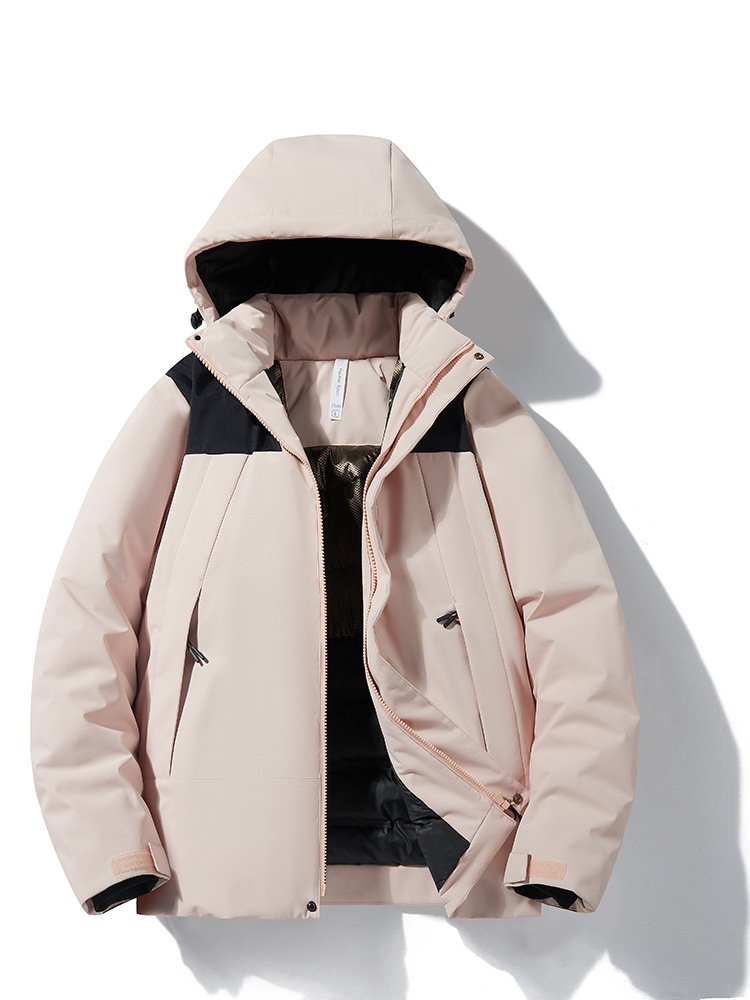 2024 new punching jacket with cotton warm outdoor warm windproof mountaineering clothing