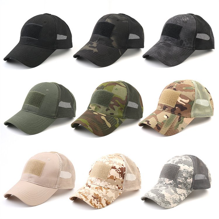 Cap Baseball For Men Minimum Hat Mesh Blank Hip-hop 3d Logo Embroidery Snapback Hats Camo
