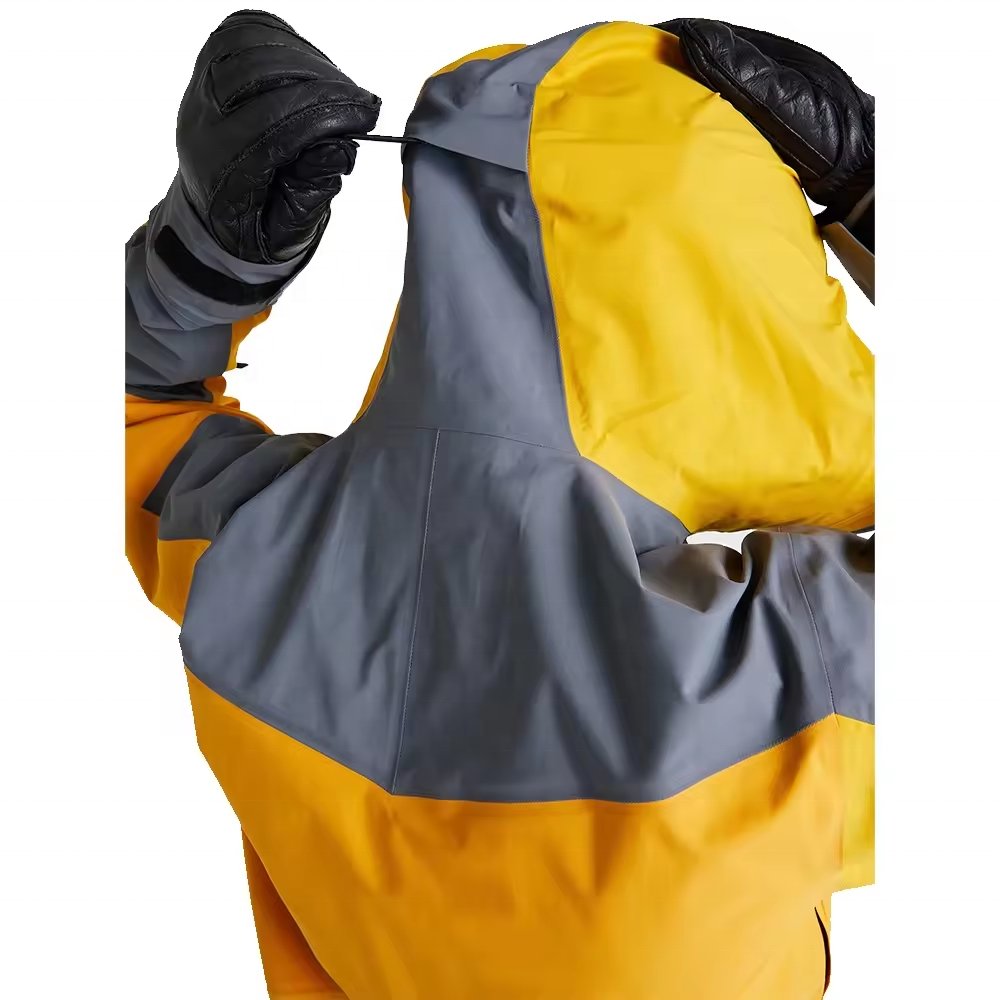 Custom men's soft hiking jacket man waterproof lightweight hooded coat outdoor breathable camping jacket windproof windbreaker
