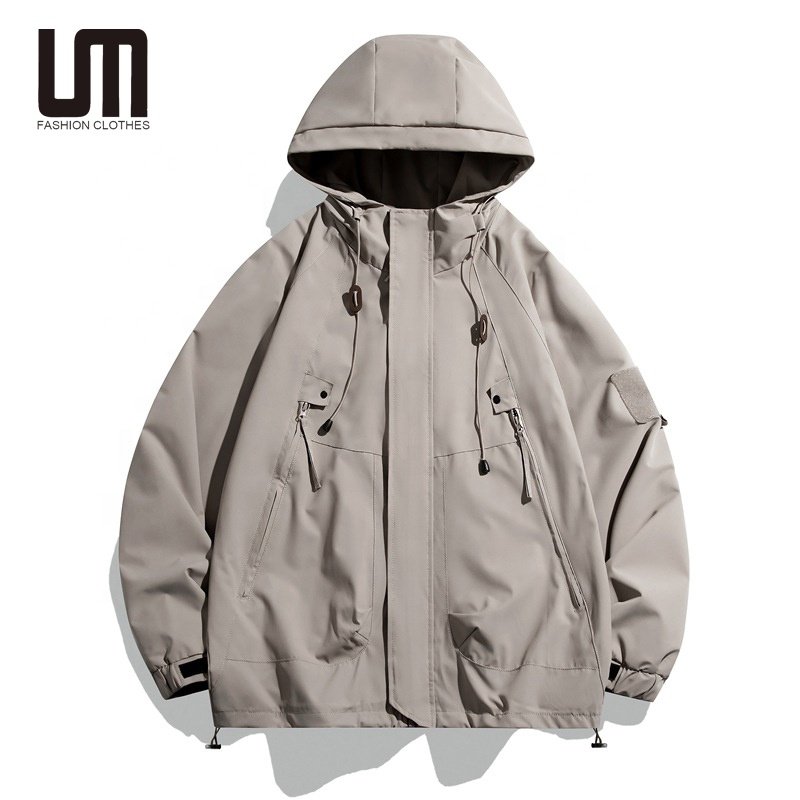 Liu Ming Trends 2025 Autumn Winter Clothing Windbreaker Waterproof Outdoor Hiking Hooded Jackets For Men