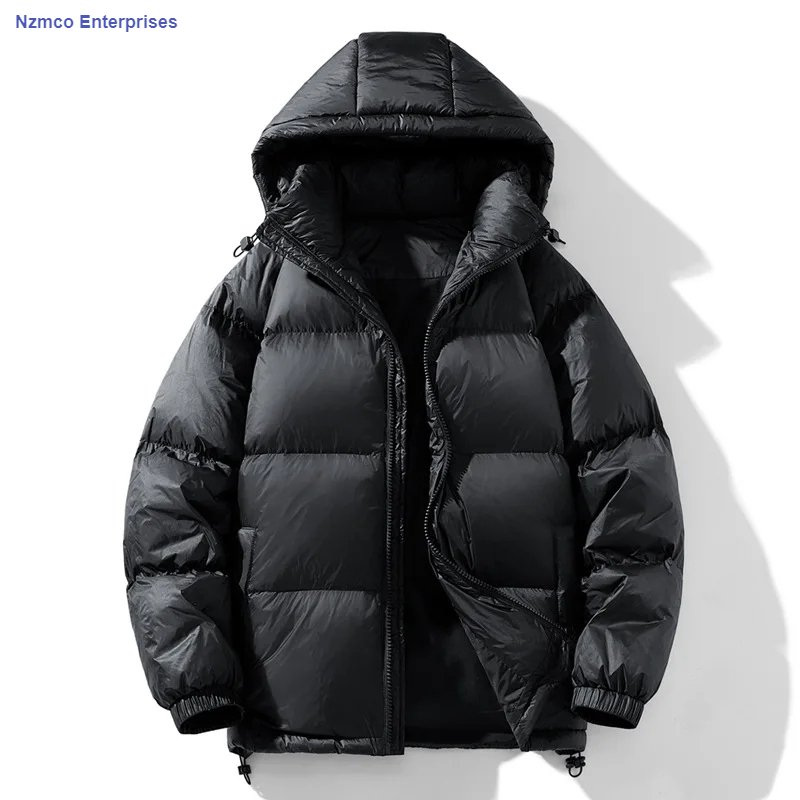 2024 Winter Hooded Men's 90% White Duck Down coat fashion warm Down Jackets casual winter Men thicken winter Jacket NZMCO