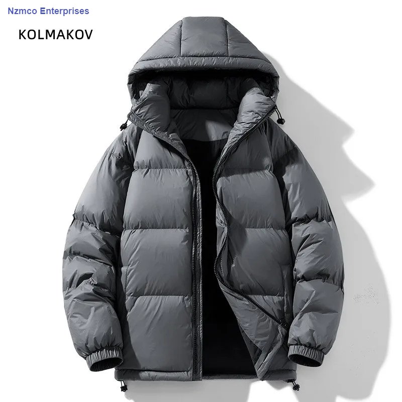 2024 Winter Hooded Men's 90% White Duck Down coat fashion warm Down Jackets casual winter Men thicken winter Jacket NZMCO