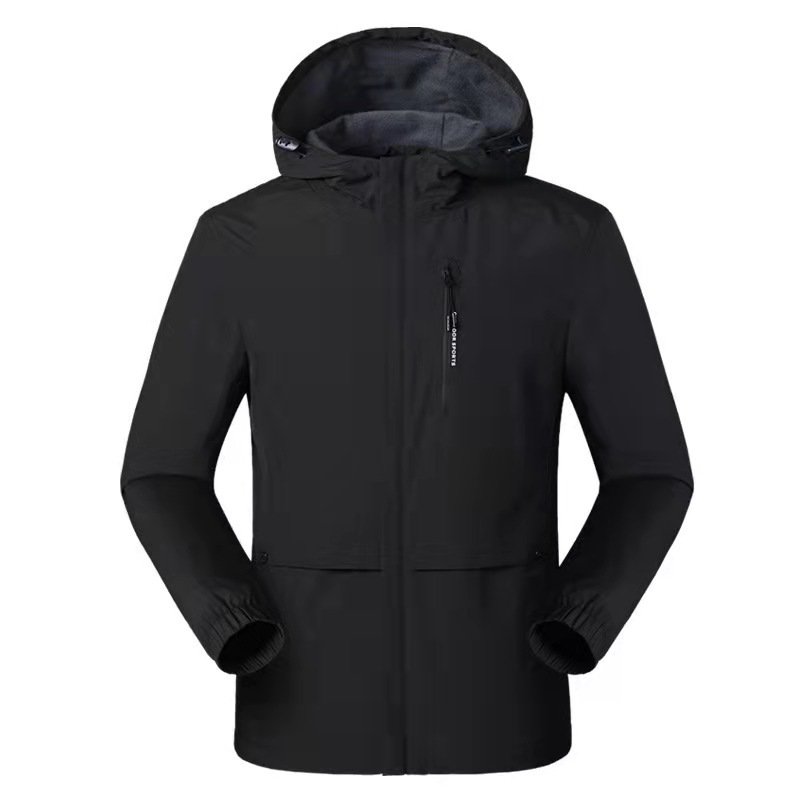 Customized Wholesale Winter Jackets Men Women Outdoor Hooded Zipper Breathable Windproof Rainproof Hiking Plus Size Available