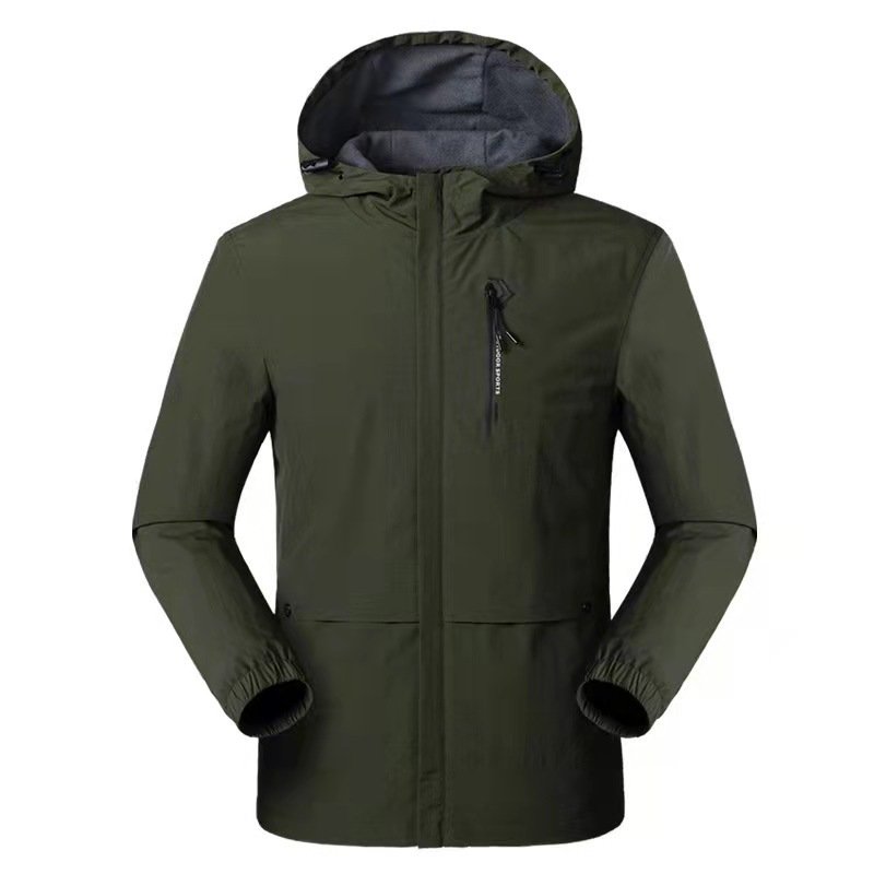 Customized Wholesale Winter Jackets Men Women Outdoor Hooded Zipper Breathable Windproof Rainproof Hiking Plus Size Available